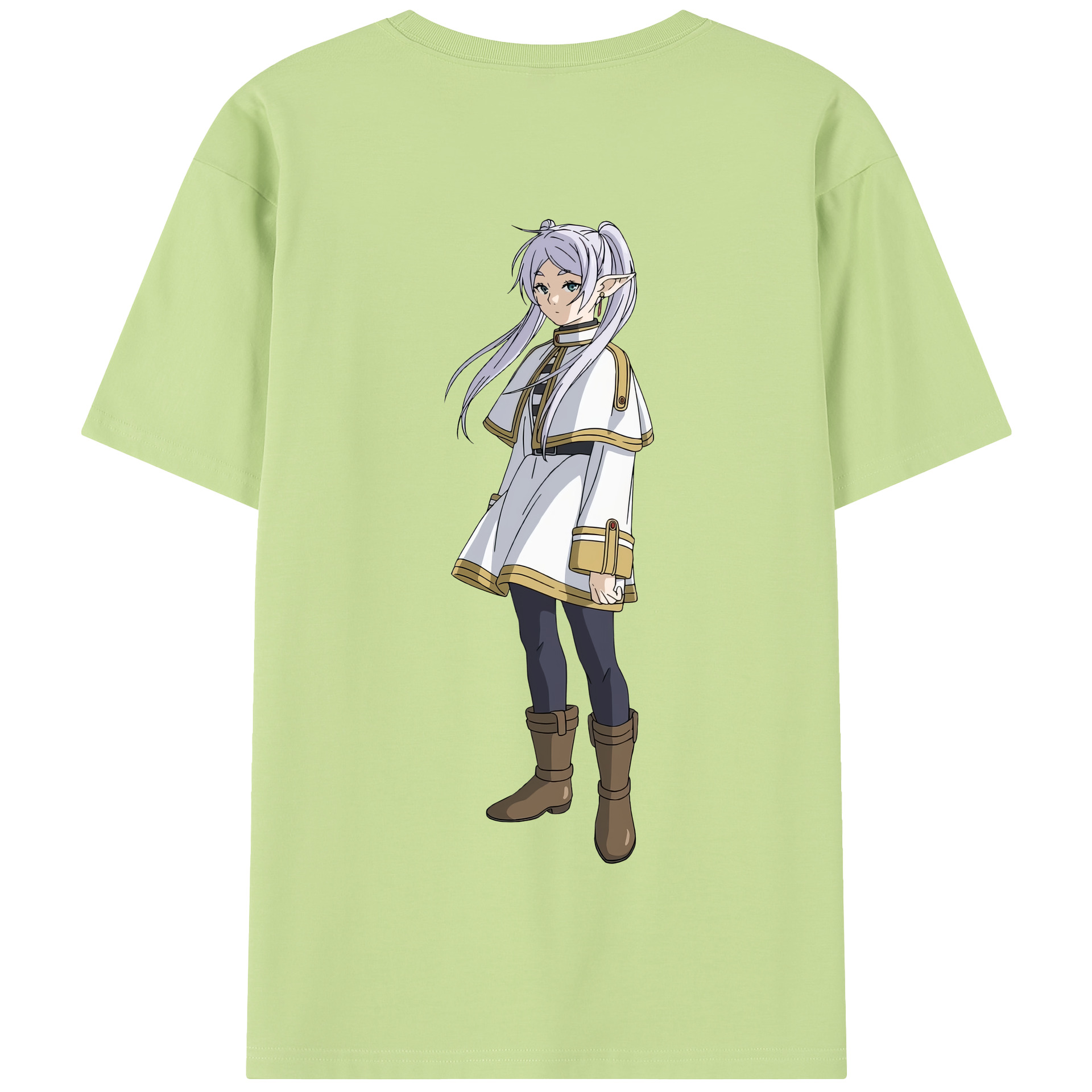 （画像用） 葬送のフリーレン Frieren 綿100％半袖Tシャツ（背面プリント）
